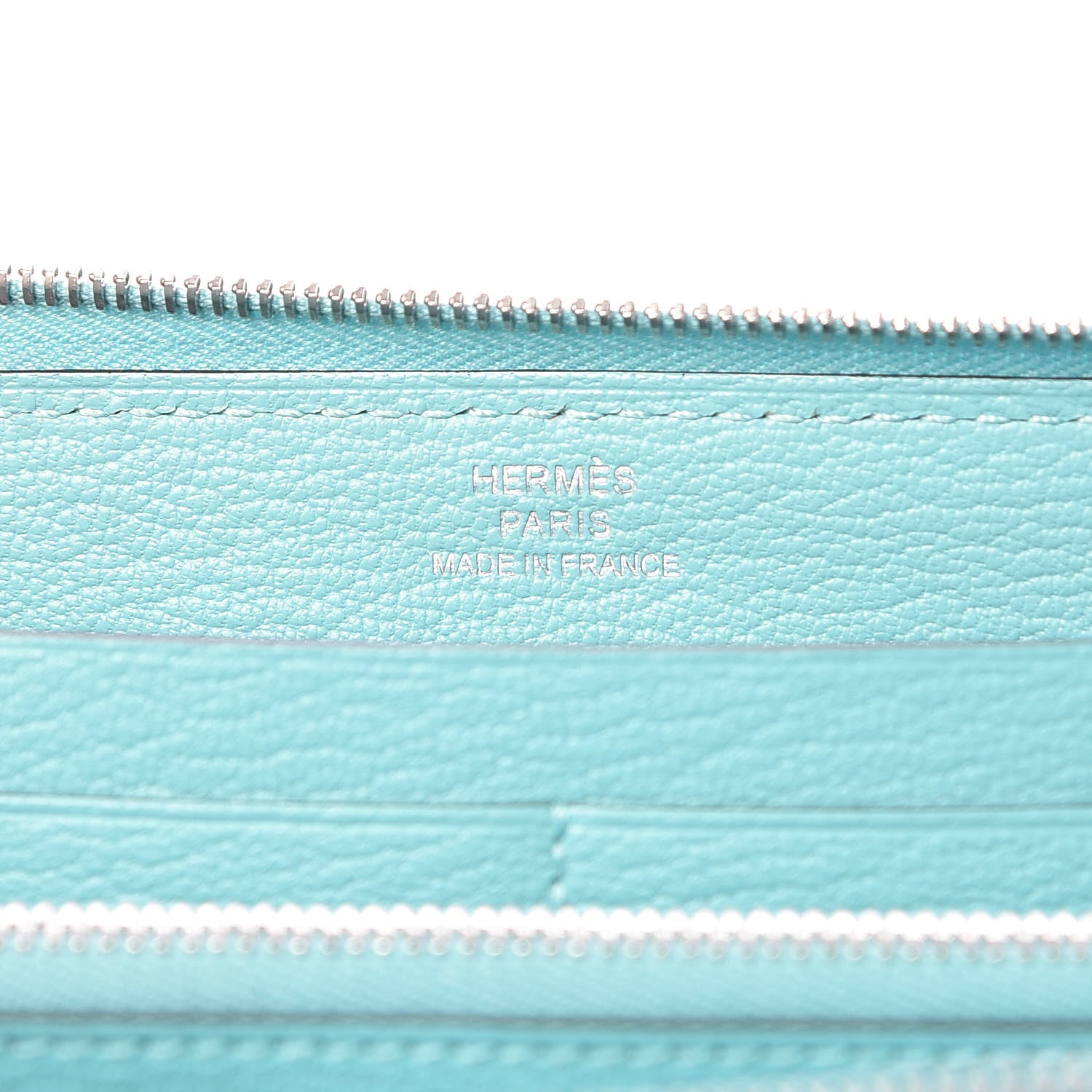 Hermes Togo Azap Wallet Bleu Atoll 6 of 7