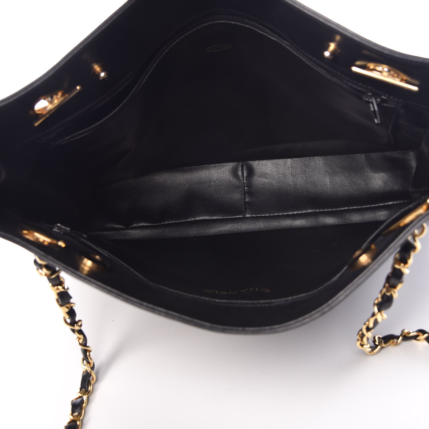 Chanel Lambskin Quilted Tote Black 5 of 18
