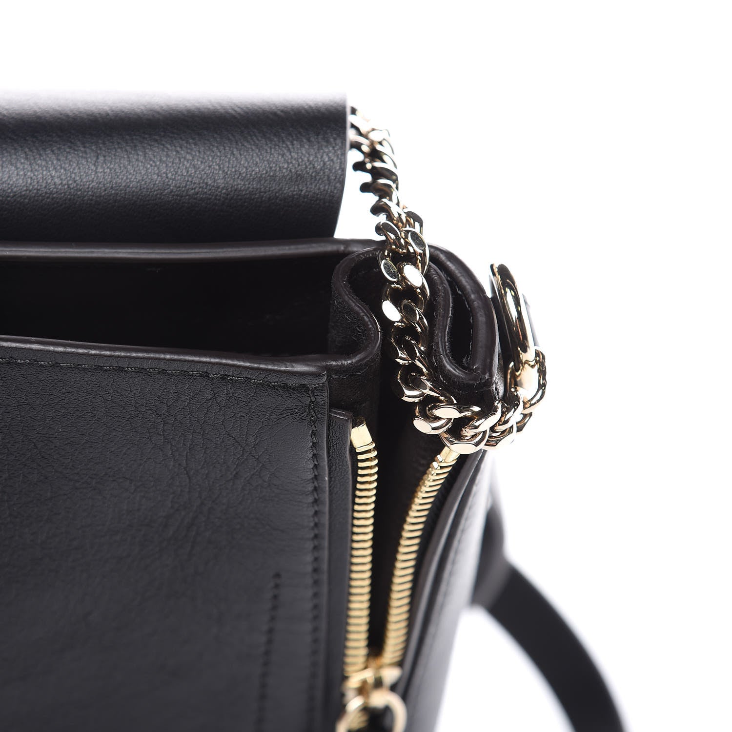 Chloe Suede Calfskin Small Faye Backpack Black 11 of 15