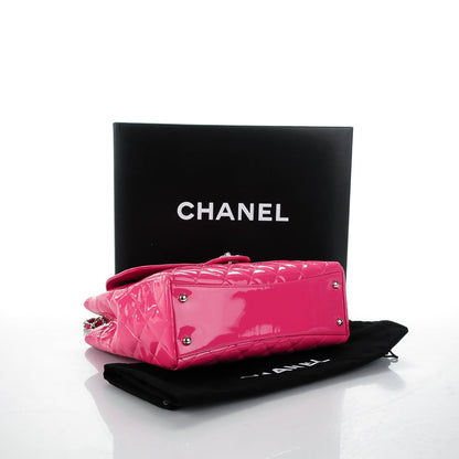 Chanel Patent Quilted Small Coco Shine Shopping Tote Pink 4 of 7