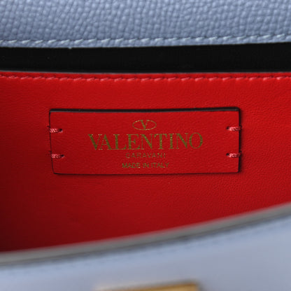 Valentino Garavani Grained Calfskin VSling Clutch With Shoulder Strap Niagara 6 of 9