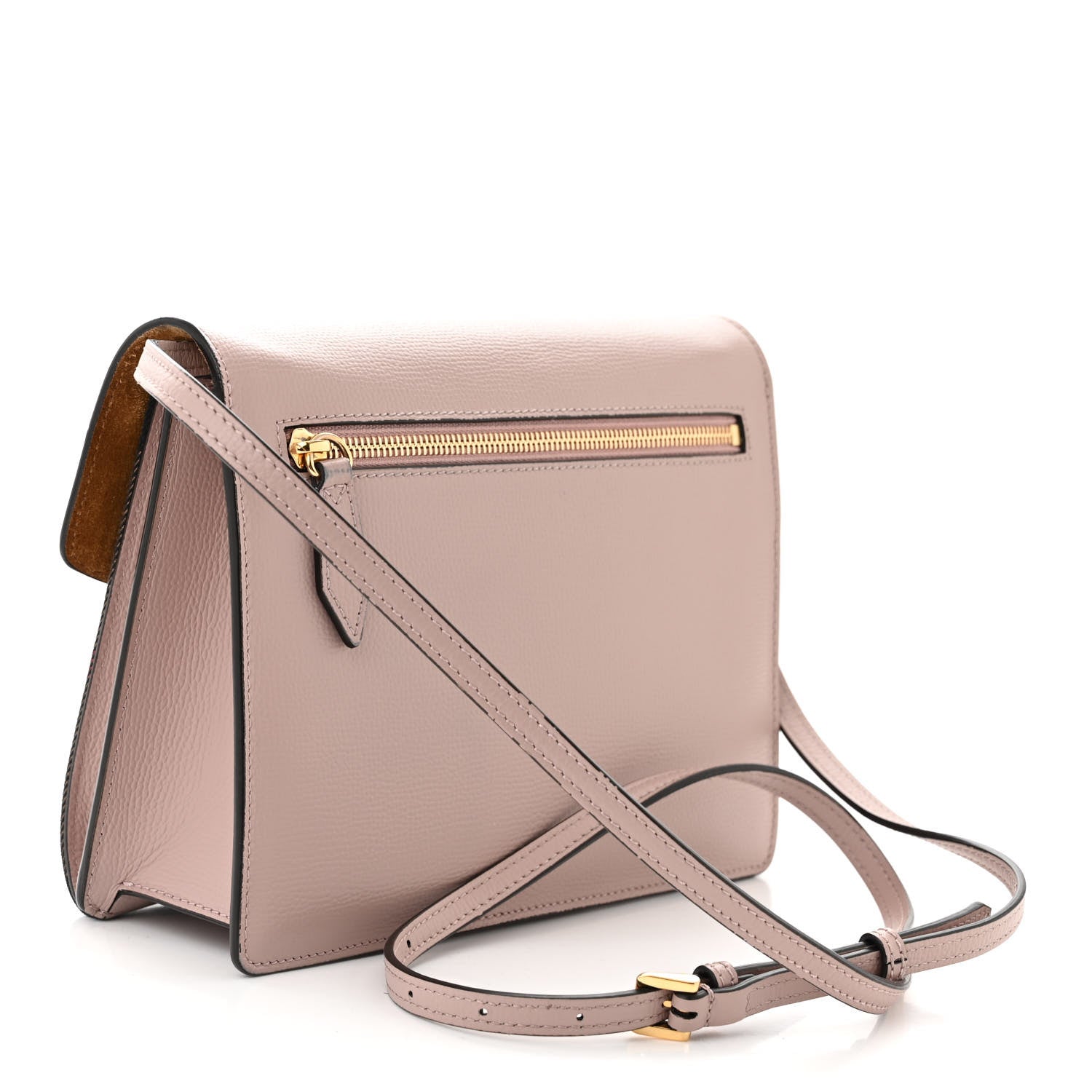 Burberry Derby Calfskin House Check Small Macken Crossbody Bag Pale Orchid 3 of 13