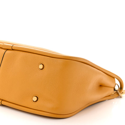 Mulberry Small Classic Grain Calfskin Leighton Deep Amber 9 of 16