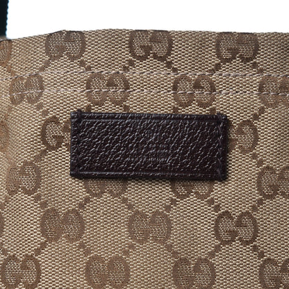 Gucci GG Monogram Medium Web Handle Vertical Tote Dark Brown 9 of 10