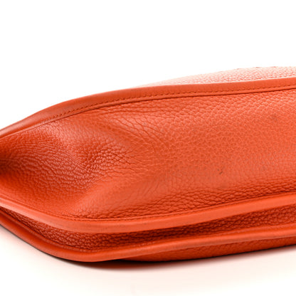 Hermes Taurillon Clemence Evelyne III GM Orange 9 of 14