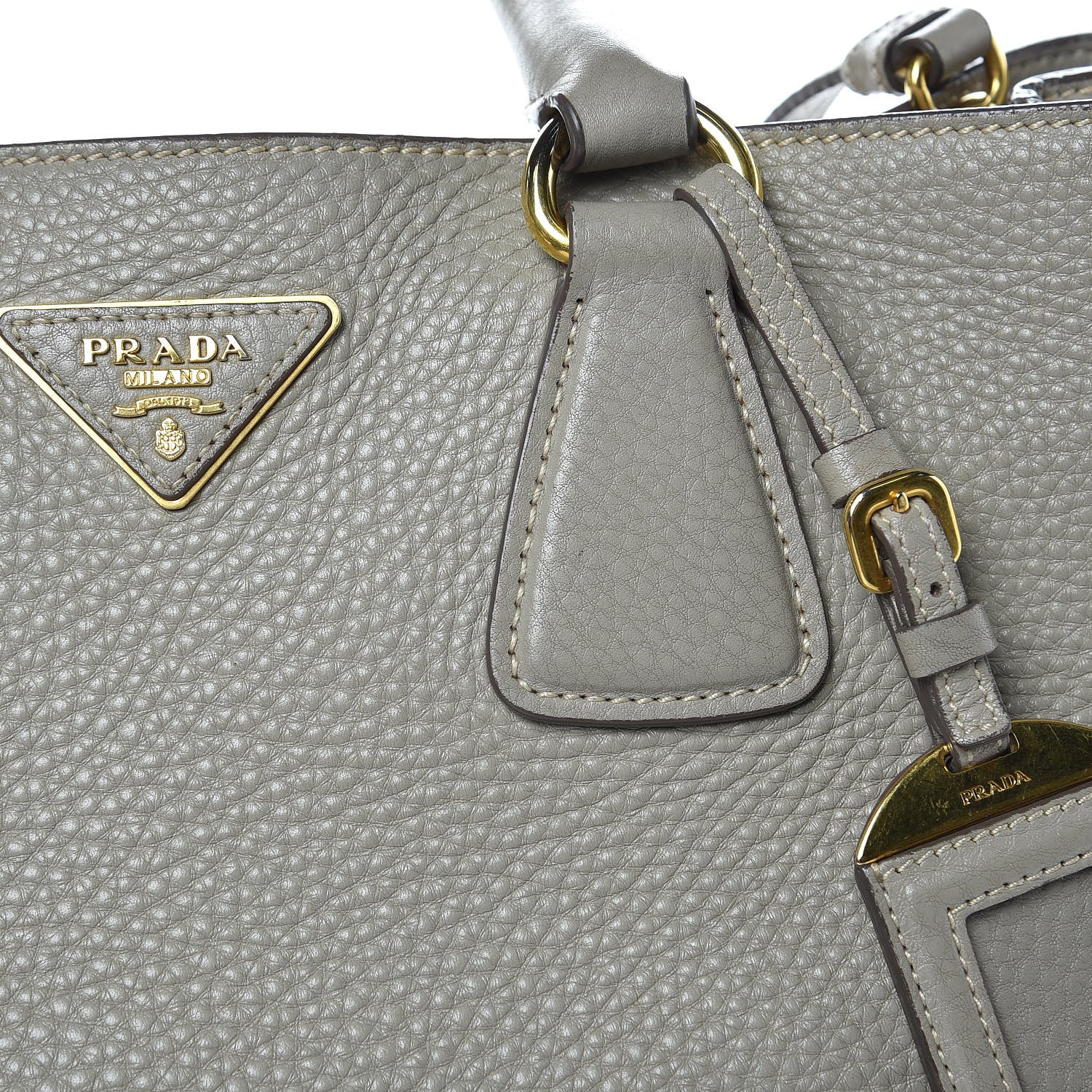 Prada Vitello Daino Tote Pomice 20 of 22