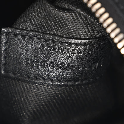 Saint Laurent Linen Calfskin Rive Gauche Tote Black 7 of 12