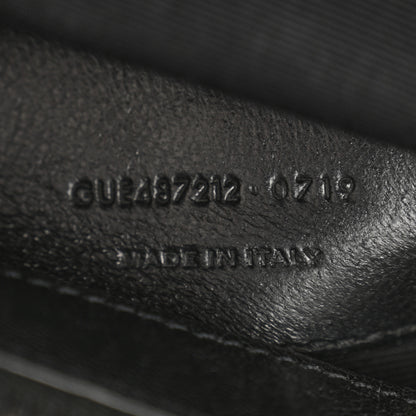 Saint Laurent Sheepskin Matelasse Chevron Monogram Monochrome Large College Satchel Black 7 of 15