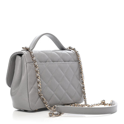 Chanel Caviar Quilted Small Business Affinity Flap Grey 3 of 8