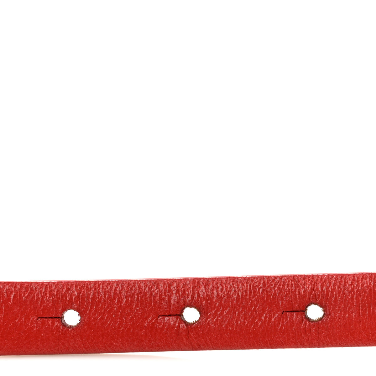 Calfskin Crystal CC Skinny Belt 80 32 Red