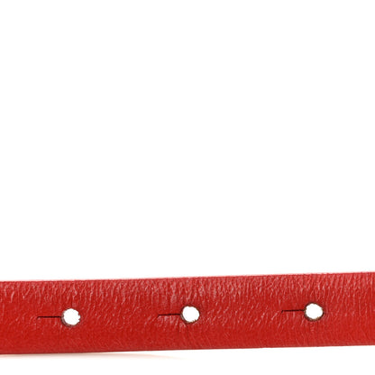 Chanel Calfskin Crystal CC Skinny Belt 80 32 Red 3 of 6