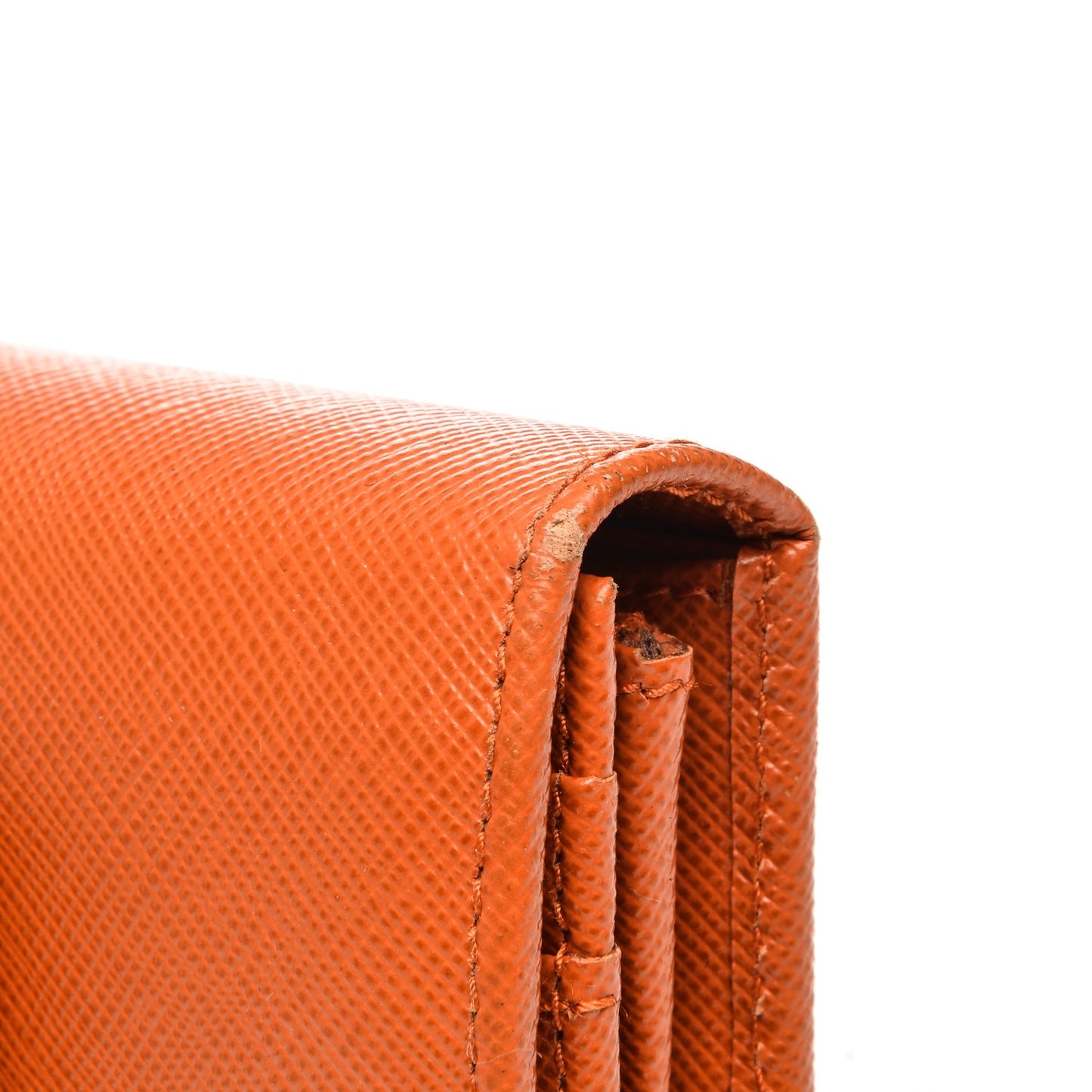 Saffiano Bow Continental Wallet Papaya