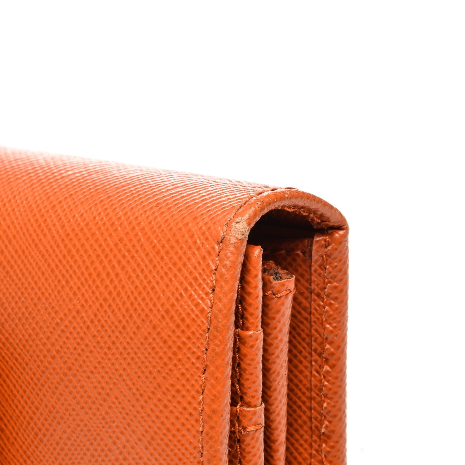 Prada Saffiano Bow Continental Wallet Papaya 12 of 12