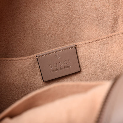Gucci Calfskin Matelasse GG Marmont Dome Backpack Porcelain Rose 7 of 8