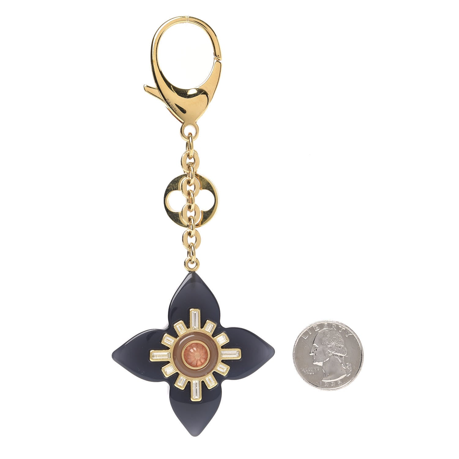 Louis Vuitton Fleur d'Etoile Bag Charm Black 2 of 2