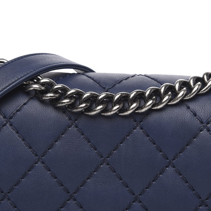 Chanel Calfskin Quilted Small Boy Flap Navy 11 of 14