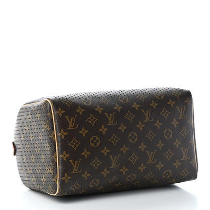 Louis Vuitton Monogram Perforated Speedy 30 Green 4 of 11