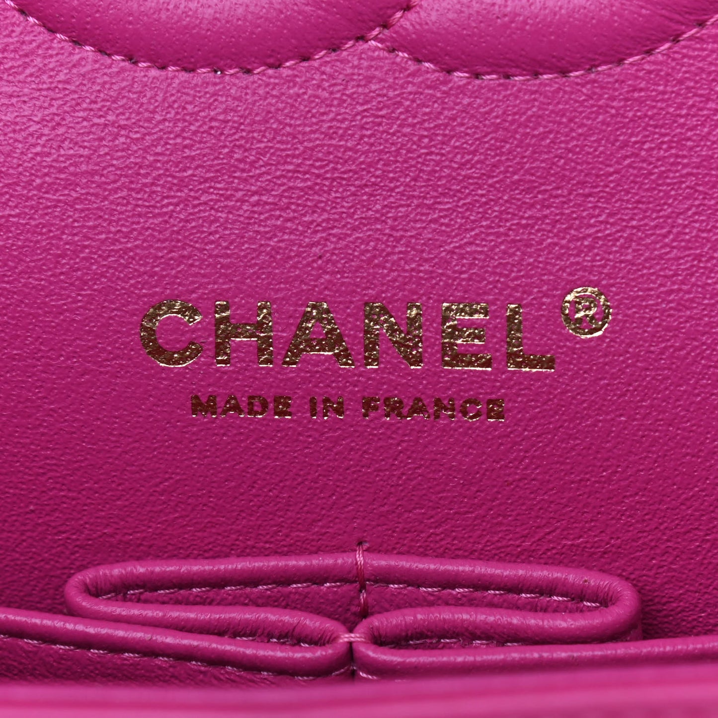 Lambskin Chevron Quilted Medium Double Flap Pink