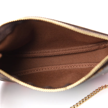 Louis Vuitton Monogram 2016 Christmas Animation Mini Pochette Accessories Rose Ballerine 5 of 6
