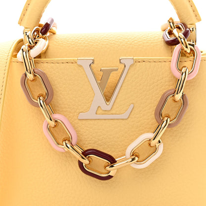 Louis Vuitton Taurillon Mini Capucines Jaune Plume 7 of 9