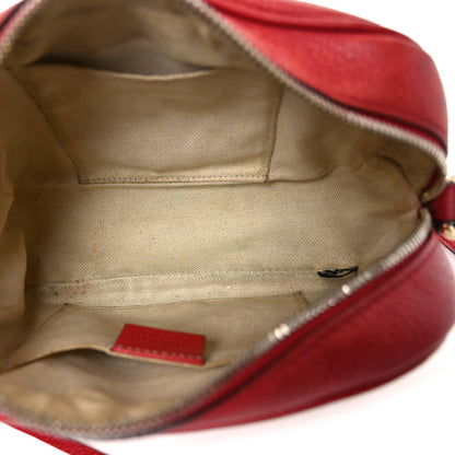 Gucci Pebbled Calfskin Small Soho Disco Bag Tabasco Red 4 of 10