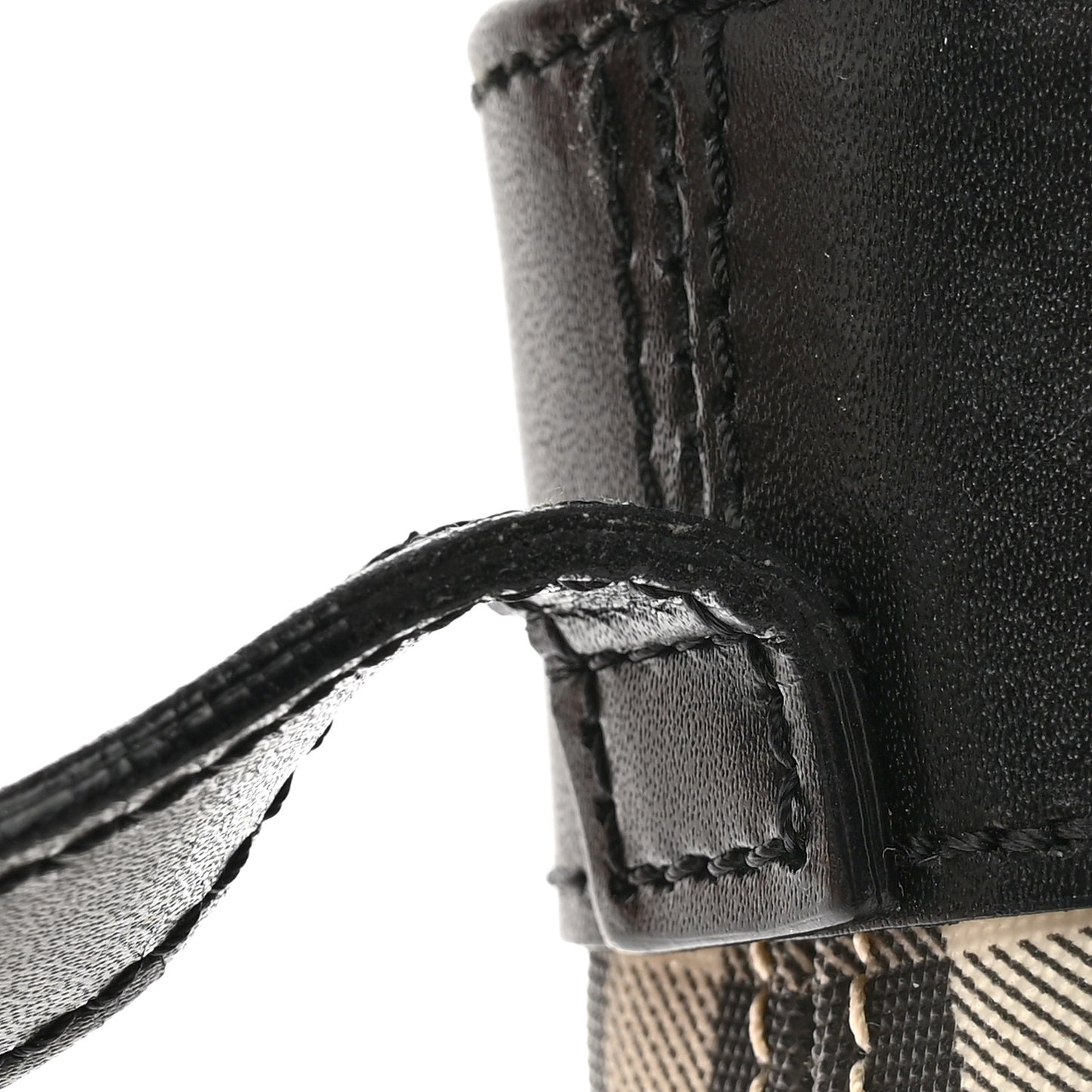 Vintage Check Shoulder Bag Black