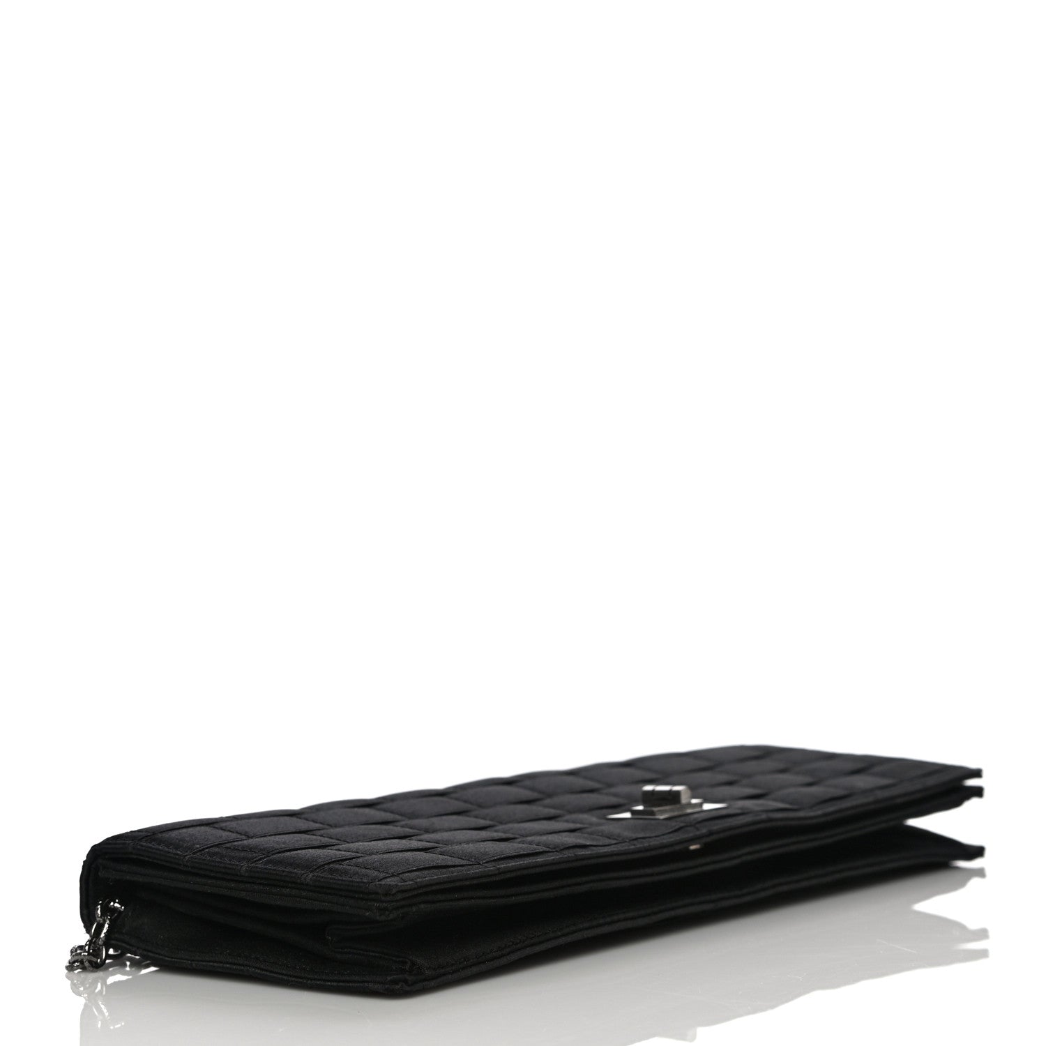 Chanel Satin Ribbon Evening Clutch Black 3 of 13