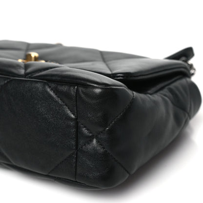 Chanel Lambskin Quilted Medium Chanel 19 Flap Black 10 of 10