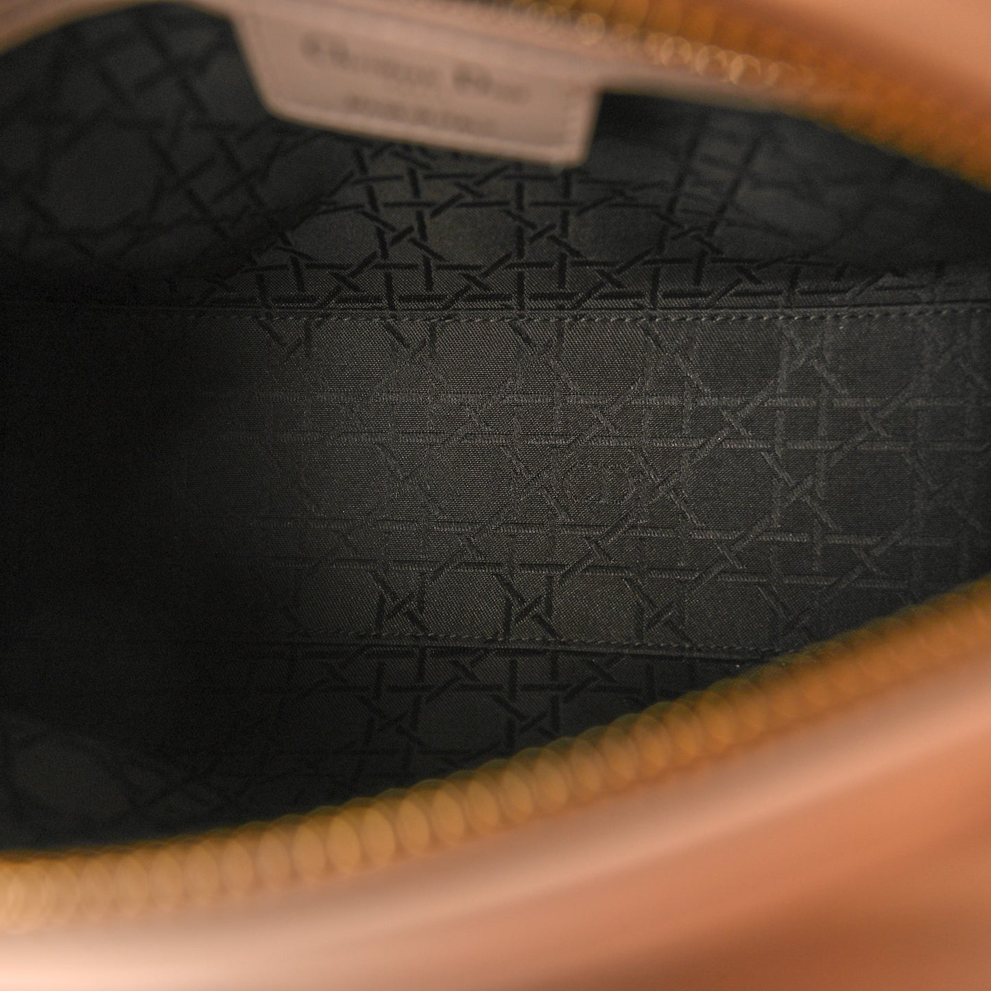 Lambskin Cannage Medium Lady Dior Rose Poudre