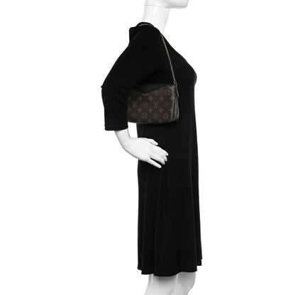 Louis Vuitton Monogram Pallas Clutch Black 2 of 11