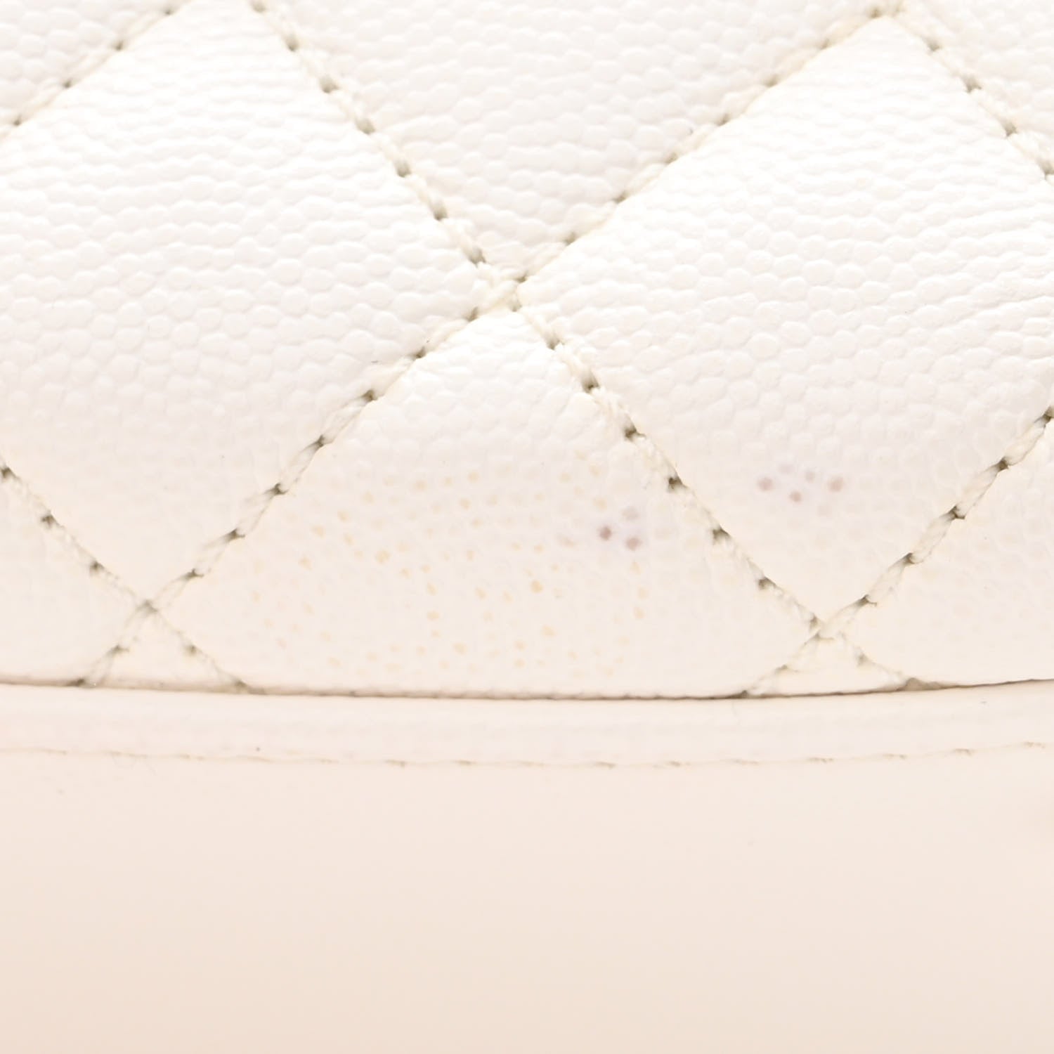Chanel Caviar Quilted Mini Coco Handle Flap White 10 of 14