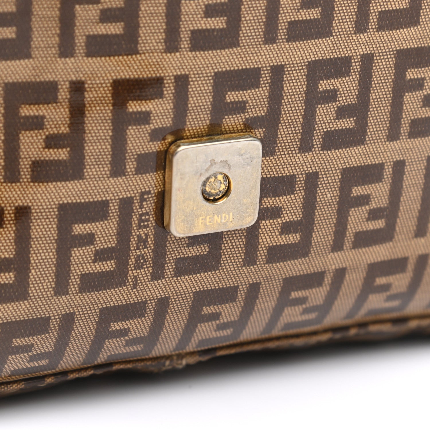 Fendi Vinyl Zucchino Baguette Tobacco 12 of 14