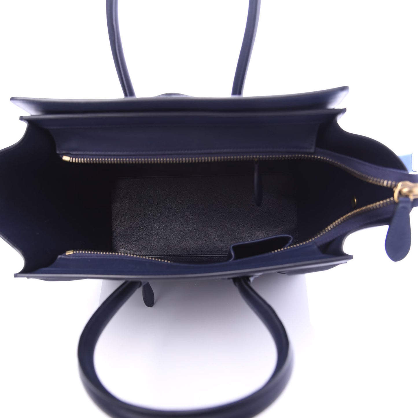 Smooth Calfskin Micro Luggage Navy Blue