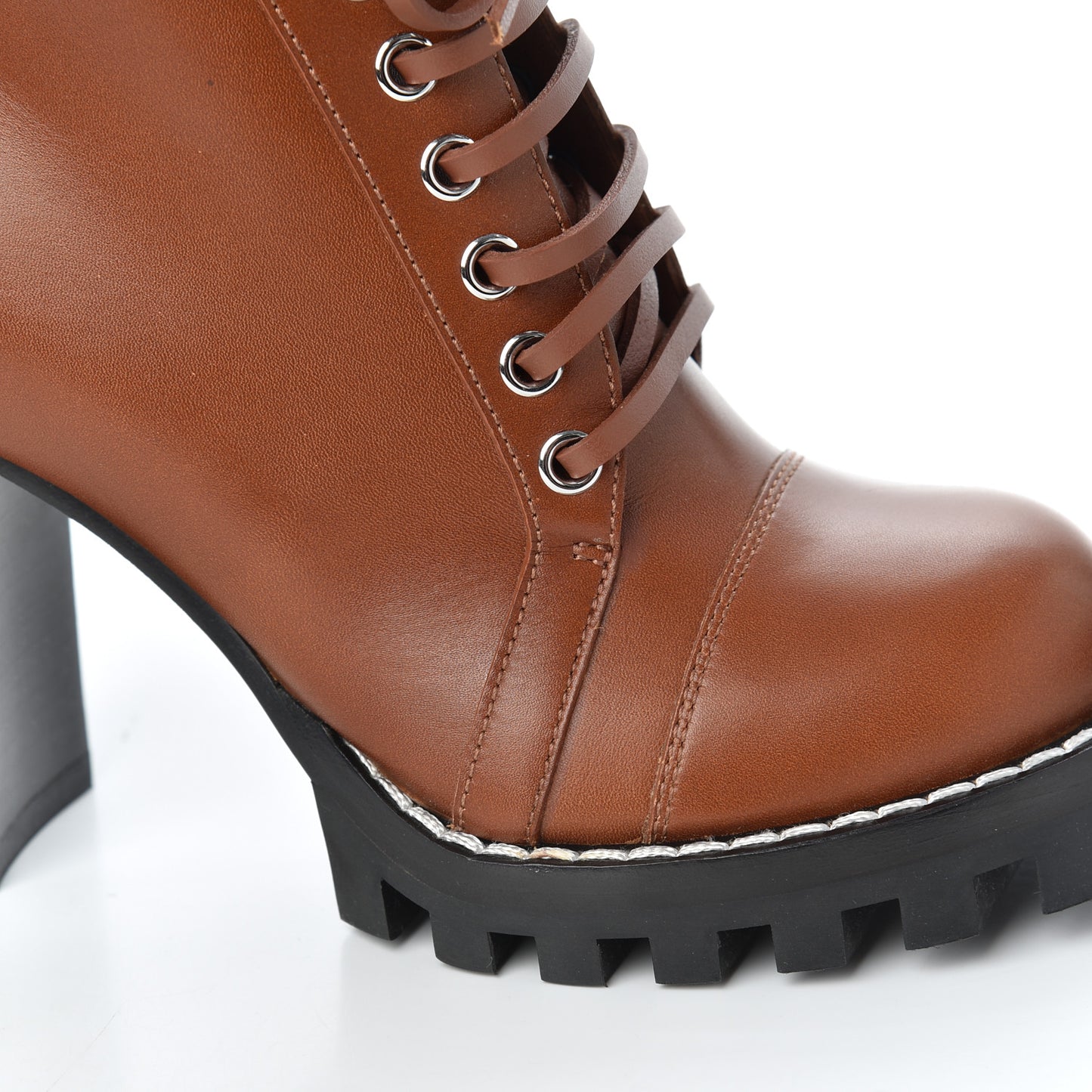 Calfskin Monogram Star Trail Ankle Boots 36 Cognac
