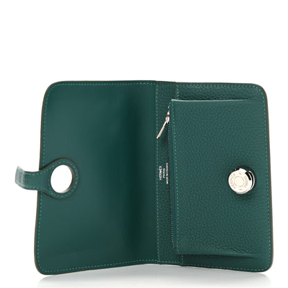 Hermes Togo Dogon Compact Wallet Malachite 5 of 8