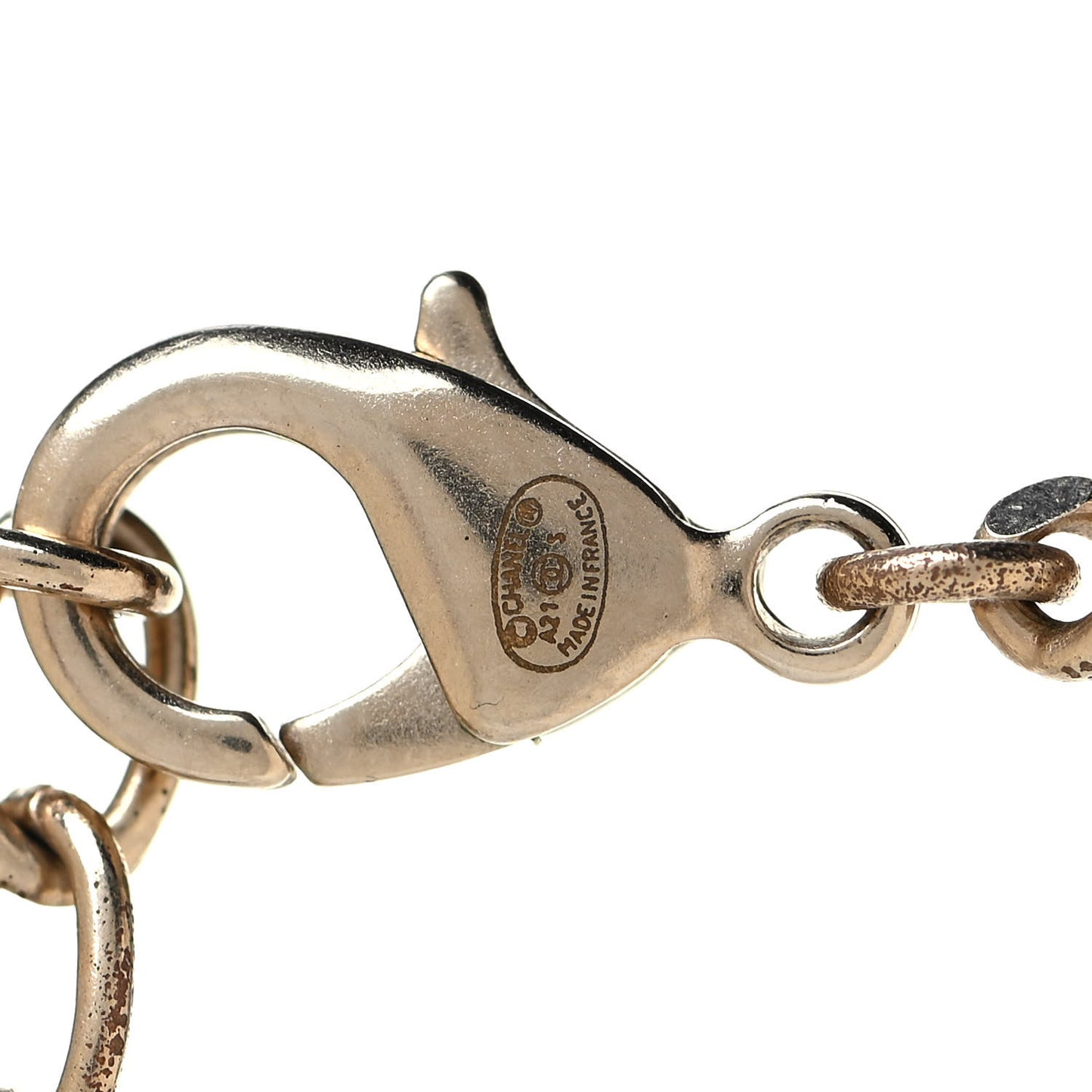 Crystal CC No.5 Necklace Gold