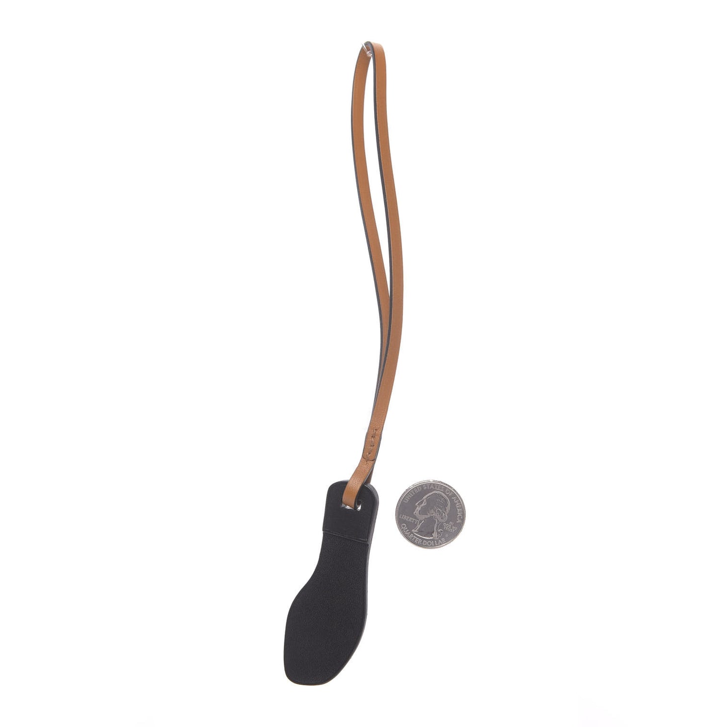 Epsom Butler Calfskin Hunter Oran Nano Bag Charm Black