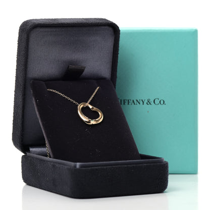 Tiffany 18K Rose Gold 16mm Elsa Peretti Open Heart Pendant Necklace 9 of 9