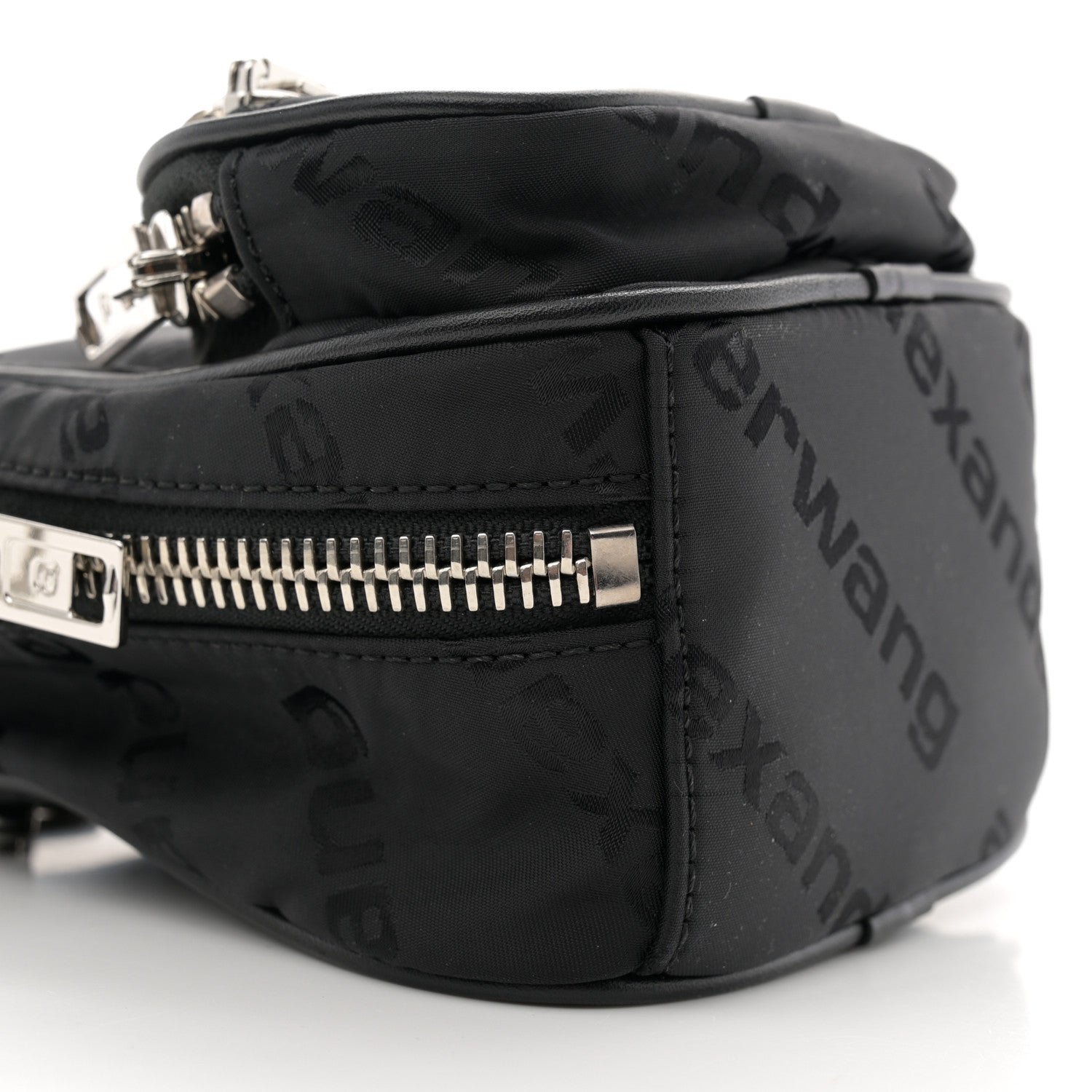Alexander Wang Nylon Logo Mini Attica Backpack Crossbody Black 8 of 9
