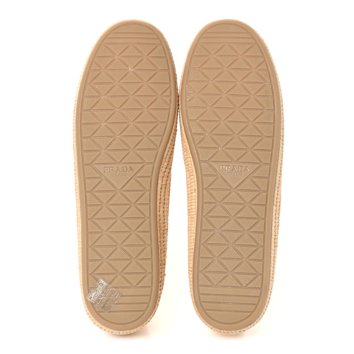 Prada Metallic Nappa Triangle Logo Espadrilles 38 Platino 6 of 9