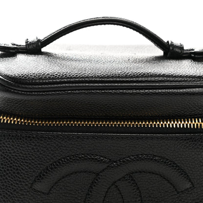 Chanel Caviar Vanity Cosmetic Case Black 13 of 15