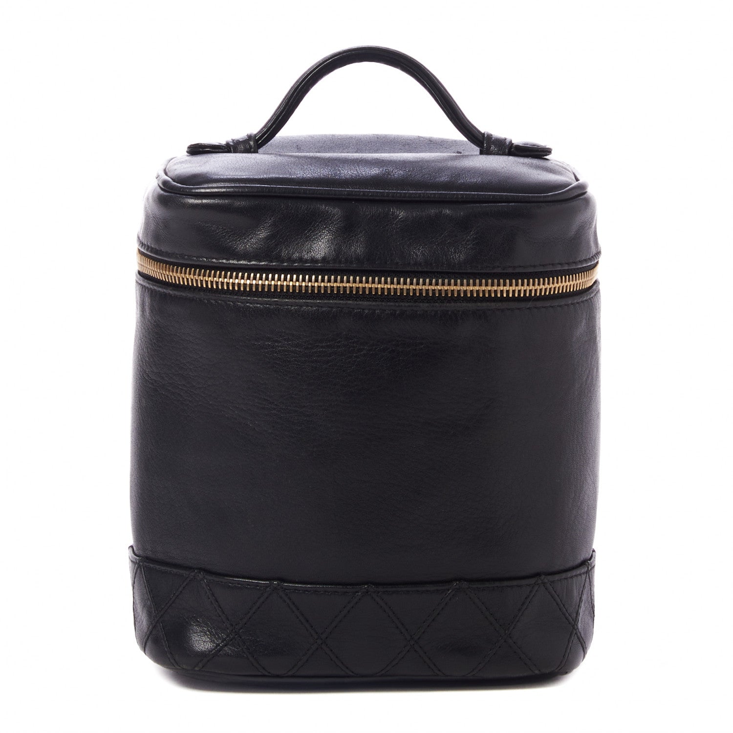 Chanel Lambskin Vanity Cosmetic Case Black 1 of 8