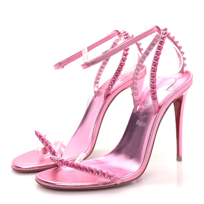 Christian Louboutin Kid Laminato So Me 100 Sandals 36.5 Confettis 3 of 7