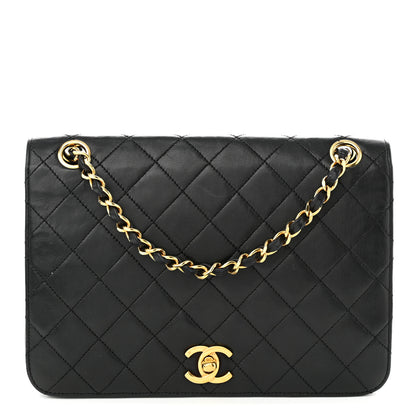 Chanel Lambskin Quilted Small Single Flap Black 1 of 11