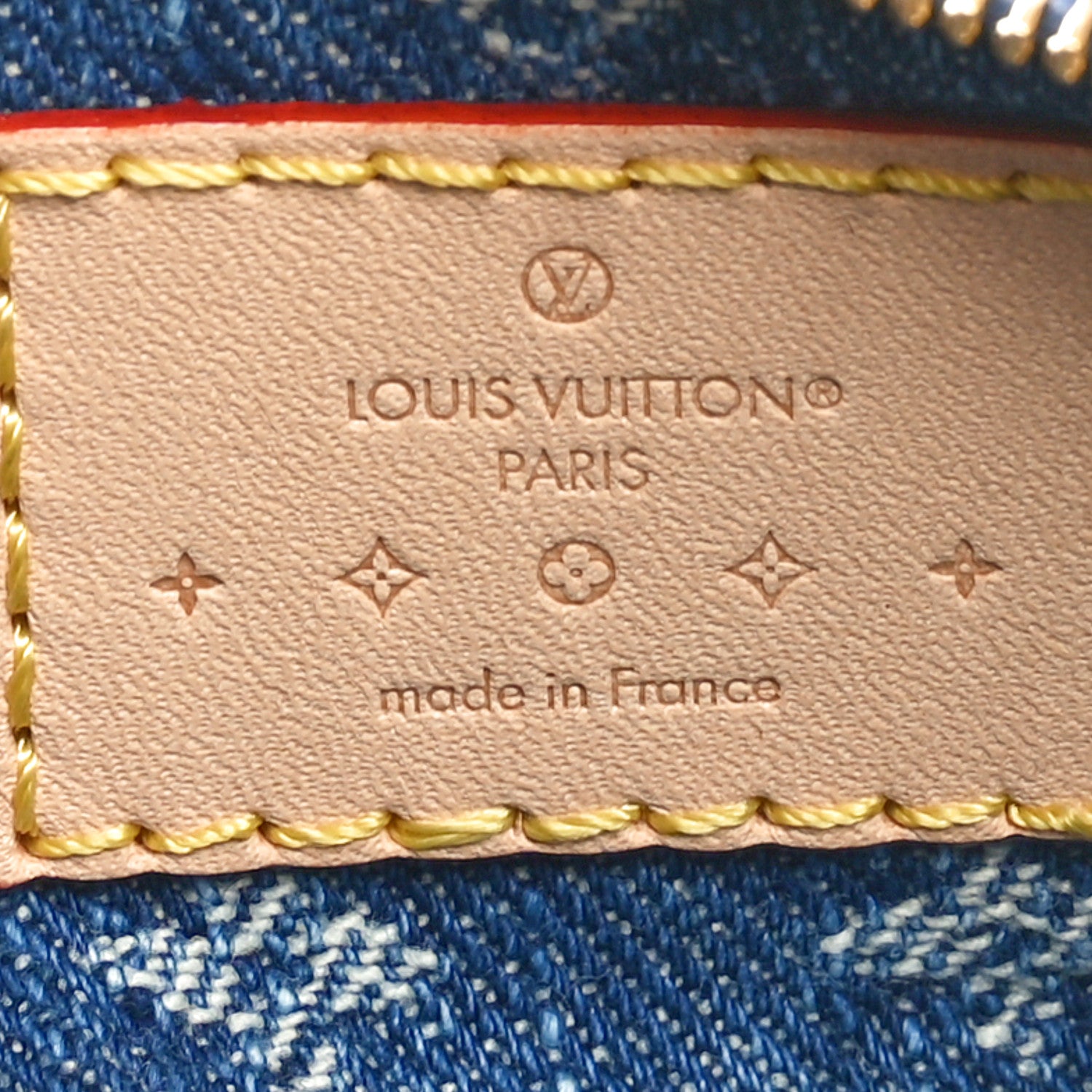 Louis Vuitton Monogram Denim Key Pouch Denim Blue 6 of 8