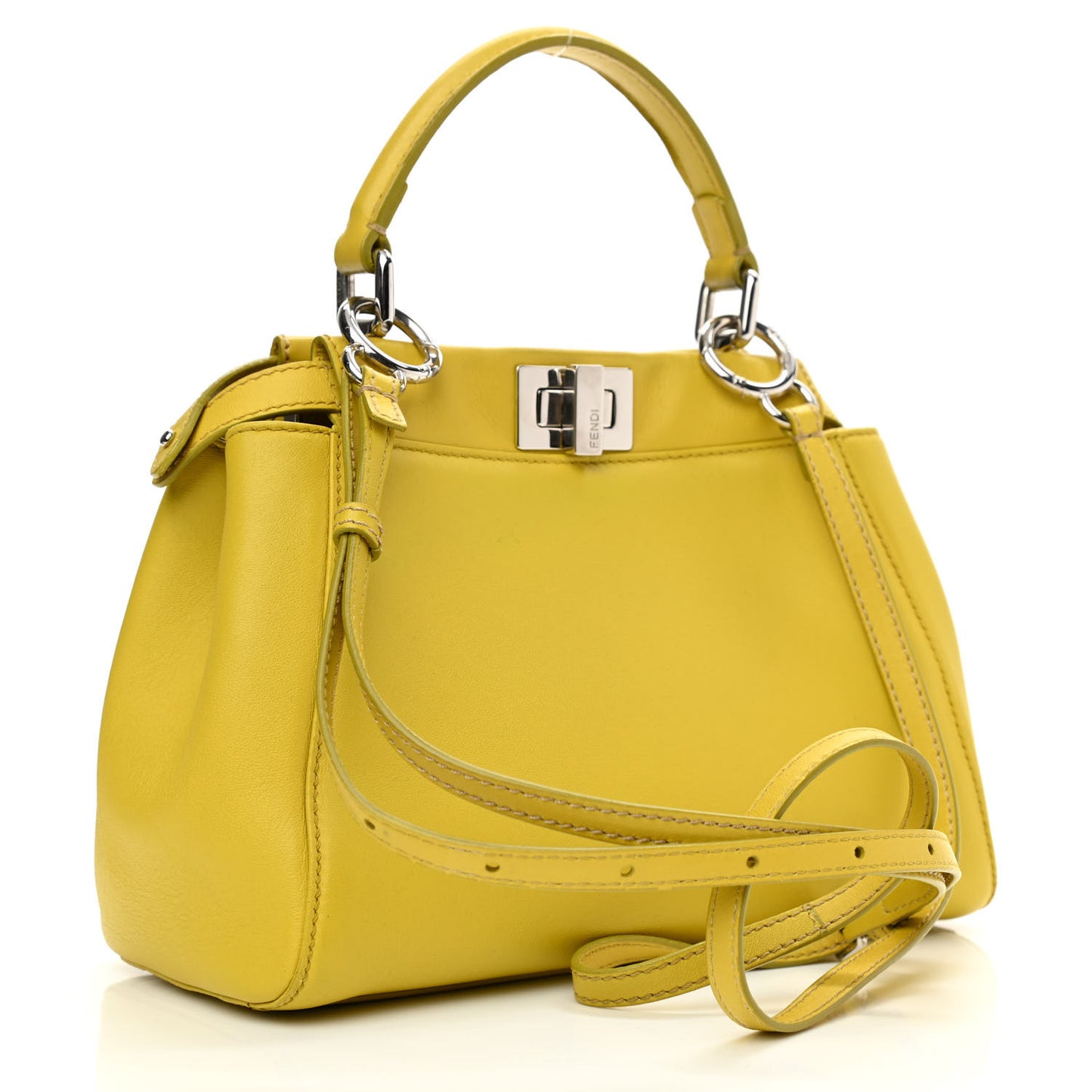 Nappa Mini Peekaboo Iconic Satchel Lime
