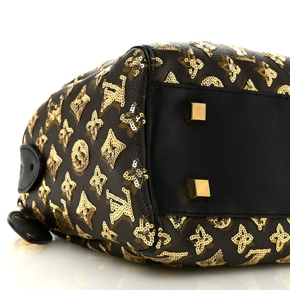 Louis Vuitton Monogram Sequins Eclipse Speedy 28 Gold 8 of 10