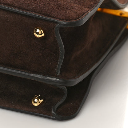 Fendi Suede Medium Peekaboo I See U Satchel Moresco Oro Chiaro 10 of 10