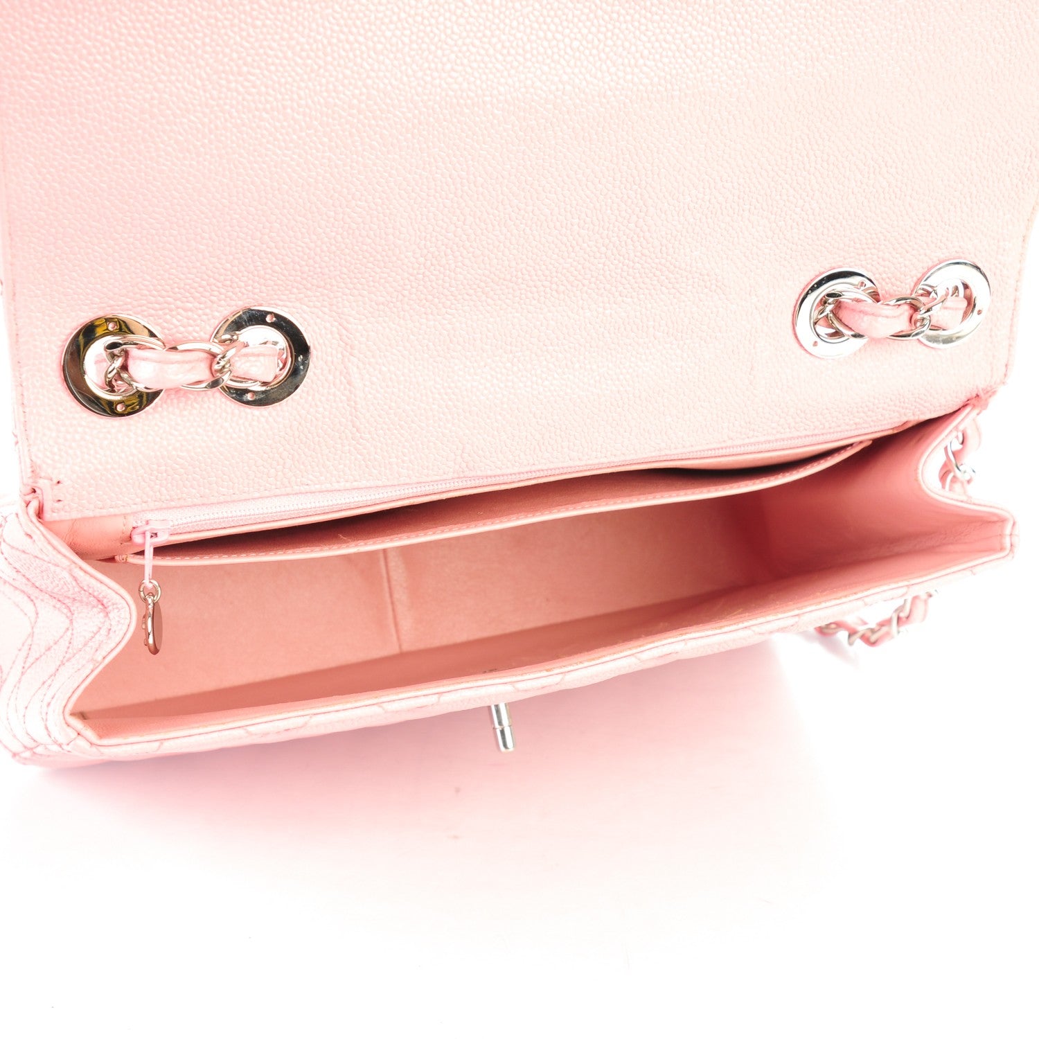 Chanel Caviar Jumbo Single Flap Pink 5 of 7