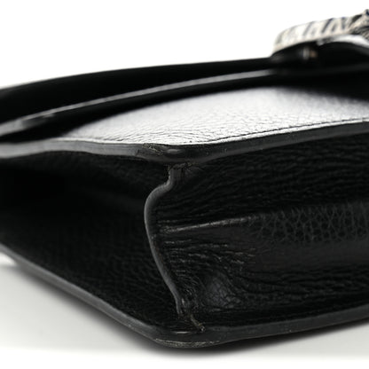 Gucci Dollar Calfskin Enamel Small Dionysus Shoulder Bag Black Electric Blue 9 of 14